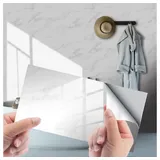 Coonoor Fliesenaufkleber Marmor Muster Fliesenaufkleber für Küche Badezimmer Wohnzimmer (16 St) grau