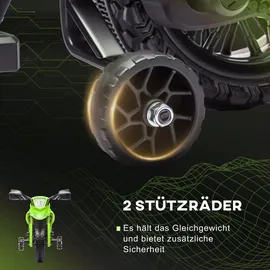 aiyaplay Elektro Kindermotorrad 6V grün (1-tlg)