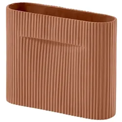 Muuto Ridge Vase, höhe 16,5 cm, terracotta