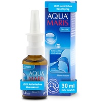 Aqua Maris Classic 30 ml, 100% natürliches Meerwasser Nasenspray für trockene und gereizte Nase I Meersalz Nasendusche für den täglichen Gebrauch I Erwachsene und Kinder