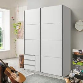 möbel-direkt.de Schwebetürenschrank Emden 135 x 198 x 65 cm Weiß