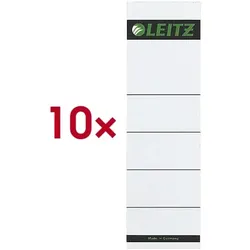Leitz Ordner-Rückenschilder zum Einstecken »1607« grau, 8 cm