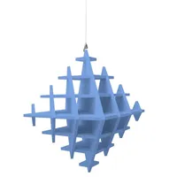 Platino24 Wandpaneel CUBO blau 3 St. 40 x 40