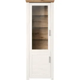 Set One by Musterring Vitrine York Dekor Pino-Aurelio / Eiche Artisan