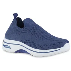 Damen Slip Ons in Blau