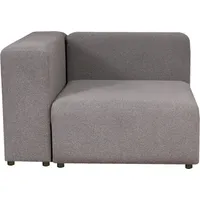 [en.casa] Sofa, Suldal 2-Sitzer Webstoff Grau