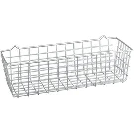 Gravidus Allzweckkorb Aufbewahrungskorb Regal Abtropfgitter 40 x 30 x 20 cm Silber