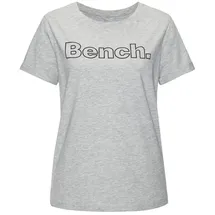 bench. loungewear Loungewear T-Shirt Grau/Weiß 44/46