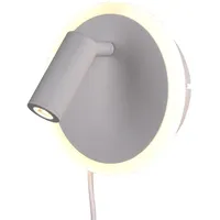 Trio LED-Wandleuchte Jordan Weiß Matt Metall