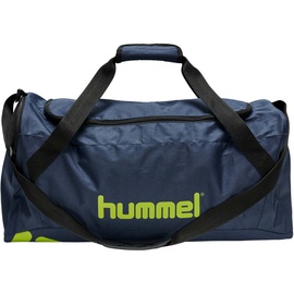 hummel Core Sports Bag dark denim/lime punch L