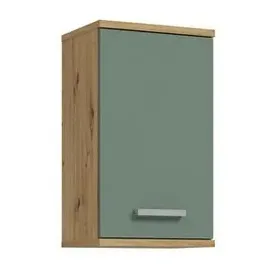 alasans Wandhängender Badezimmerschrank, VENOM grün/Artisan-Eiche - Grün/Braun