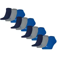 Puma Sneakersocken 12er Pack Blau/Grau 43-46