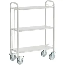 ROLLCART Bürowagen 80 x 110 x 38 cm grau/weiß