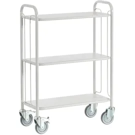 ROLLCART Bürowagen 80 x 110 x 38 cm grau/weiß