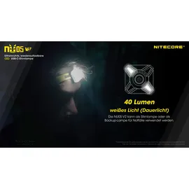 Nitecore NU05 V2 Schwarz