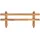 [en.casa] Zaun-Set 100 x 40 cm Beige/Holz