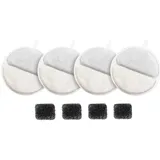 RAMGLYO 8 Stück Trinkbrunnen Katzen Ersatzfilter, Filter Katzenbrunnen für Katzen und Hunde, mit Kohlefilter und Schaumfilter (84 FL oz/2.5L) (praktisch)