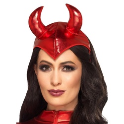 Smiffys Kostüm Teufelshaube, Hauptsache Hörner. Alles andere wäre die Hölle. rot