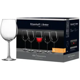 Ritzenhoff & Breker Rotweinglas Vio 0,43 l 6er Set