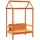 vidaXL Sitzbank mit Dach Wachsbraun 117,5 x 70 x 176,5 cm