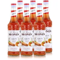 Monin Sirup Apple Pie 700ml - Cocktails Milchshakes Kaffeesirup (6er Pack)