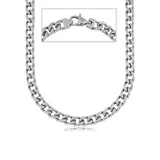 FIRETTI Edelstahlkette »Schmuck Geschenk Halskette Panzerkette« Firetti silberfarben
