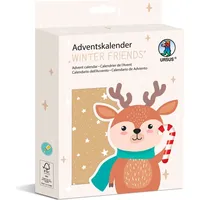 Ursus Adventskalender-Set mit 24 Stück Winter friends