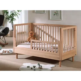 Vipack Gitterbett FORREST Naturfarben ca. 70x140 cm, Echtholz Eiche