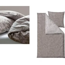 Södahl Infinity Blumen Taupe 135 x 200 cm + 80 x 80 cm