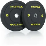 ATLETICA High Temp Bumper Plates | Paar | Aus recyceltem Gummi Größe 2x 15kg