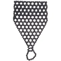 W WIDMANN MILANO Party Fashion 1726B - Finger-Armband mit Perlen, dehnbar durch Gummiband, Perlenschmuck, Armkette, Charleston, 20er Jahre, Kostüm, Verkleidung