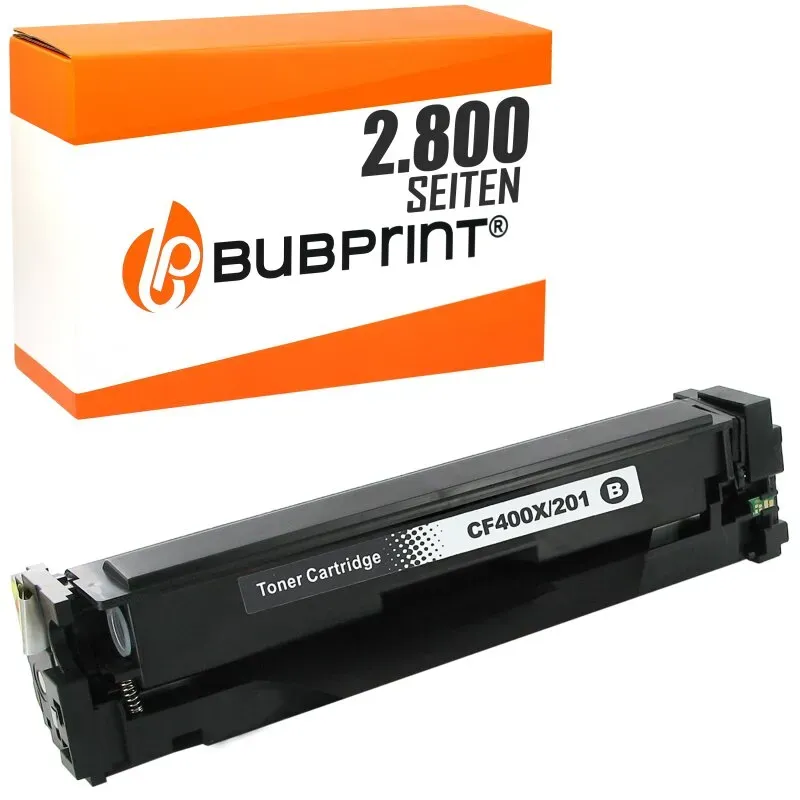 Bubprint Toner kompatibel für HP CF400X CF 400 X (201X) schwarz für LaserJet Pro M252dw M252n MFP M274n MFP M277dw MFP M277n