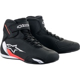 Alpinestars Sektor, Schuhe - Schwarz/Weiß/Neon-Rot - 14 US