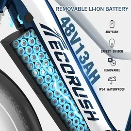 ecorush 26 Zoll RH 0 cm Herren blau