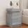 vidaXL Nachtschrank mit LED-Leuchten 35 x 39 x 55 cm Grau Sonoma