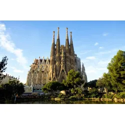 Fototapete PAPERMOON "Kirche", bunt, B:4,00m L:2,60m, Vlies, Tapeten