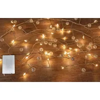 Formano Lichterkette 120cm lang mit 40 LED-Lämpchen mit Perlen