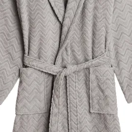 GANT Bademantel JACQUARD HERRINGBONE Grau XL