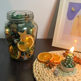 luxuskollektion 52-teiliges Weihnachtsdeko Adventskranz Set mit