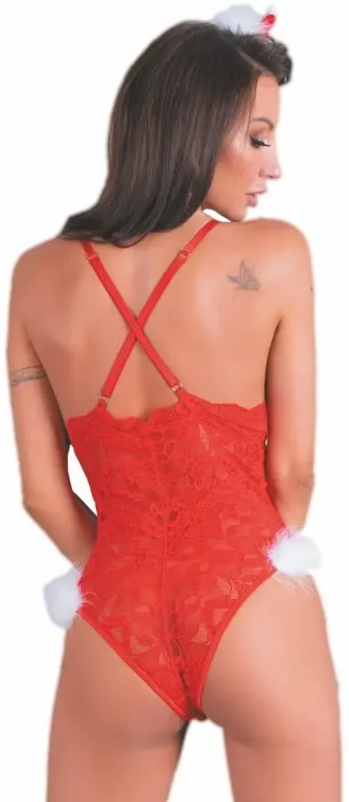 LIVCO CORSETTI FASHION - NAUGHTY SANTA LC 90706 WEIHNACHTSBODY S/M - L/XL