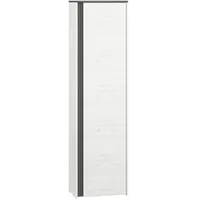 Feldmann-Wohnen Garderobenschrank, Weiß, Grau, Holz, 2 Fächer, Rechteckig, 54x198x34