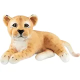 Brubaker Löwin Kuscheltier - 30 cm Stofftier Löwe - Baby Plüschtier Raubkatze Liegend - Kinder Plüsch Spielzeug, Braun - Braun