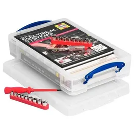 Really Useful Box Aufbewahrungsbox 39,5 x 25,5 x 8,8 cm 3-tlg. transparent