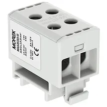 MOREK Verteilerblock f. Al/Cu geeignet 4x2,5-35mm2 grau 1pol. 1000V AC/DC Klemme isoliert OTL 35-2 MAA2035A10
