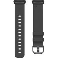 Fitbit FB181LBBKL Uhrenarmband für Charge 5, Leather Band Anthrazit