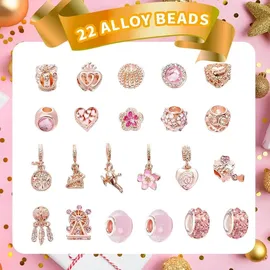 luxuskollektion Adventskalender Mädchen 2024 DIY Schmuck Bastelset 24 Tage Geschenk