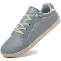 TARELO Barfußschuhe Damen Breite Zehenbox Turnschuhe Zero Drop Minimalistische Walking Schuhe Freizeit Leichte Barfuss Schuhe Größe 36-41(B Blau,40) - 40 EU