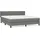 vidaXL Boxspringbett mit Matratze Dunkelgrau 180x200 cm Stoff