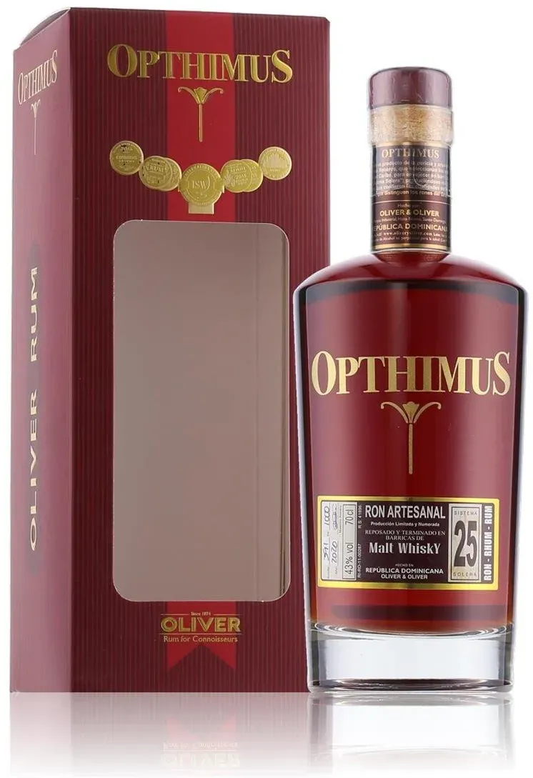 Opthimus 25 Years Ron Artesanal 43% Vol. 0,7l in Geschenkbox