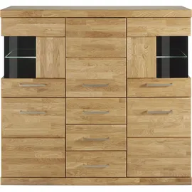 OTTO home Highboard Ribe 125 x 115 x 35 cm Braun